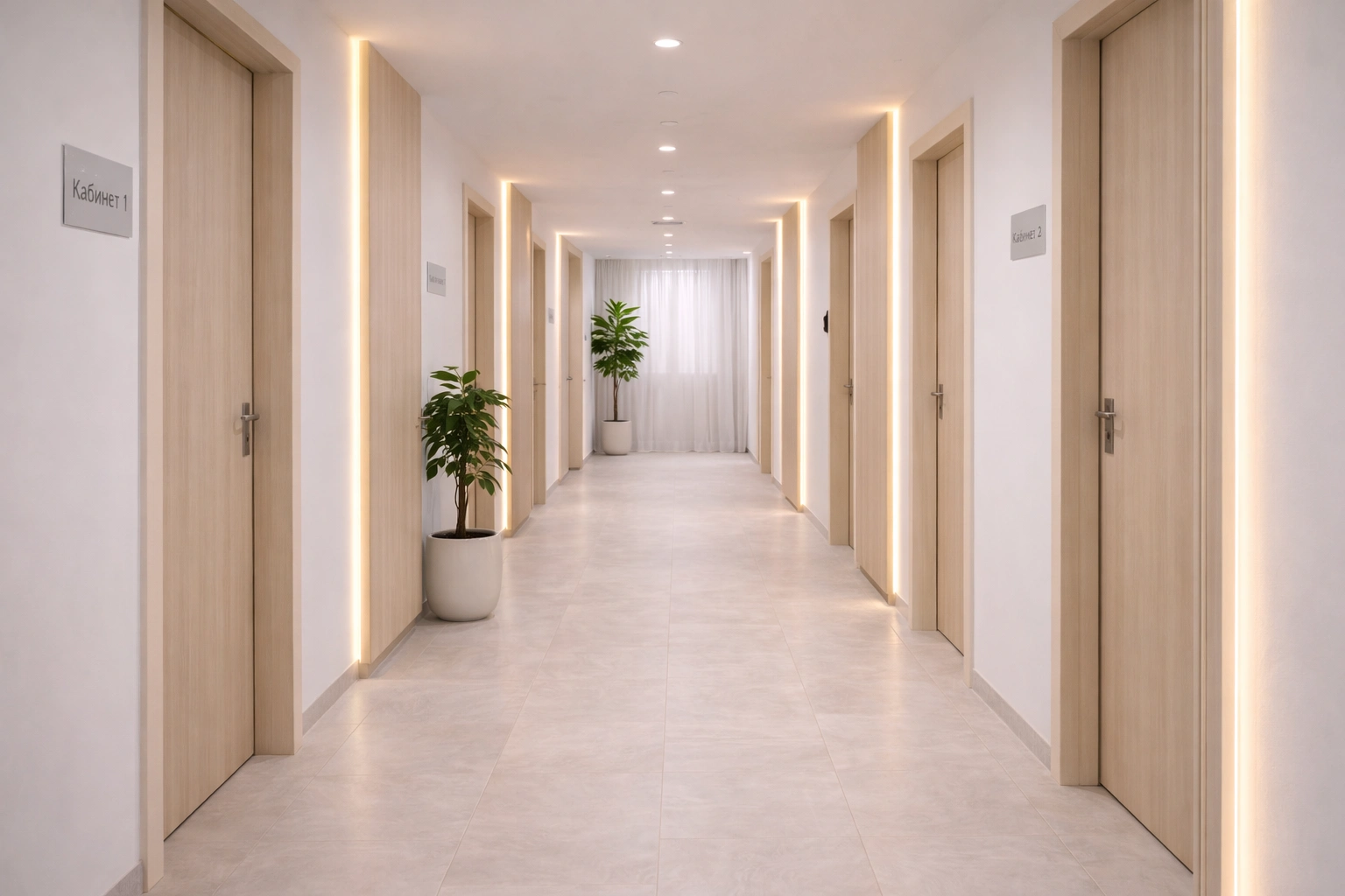 коридор клиники